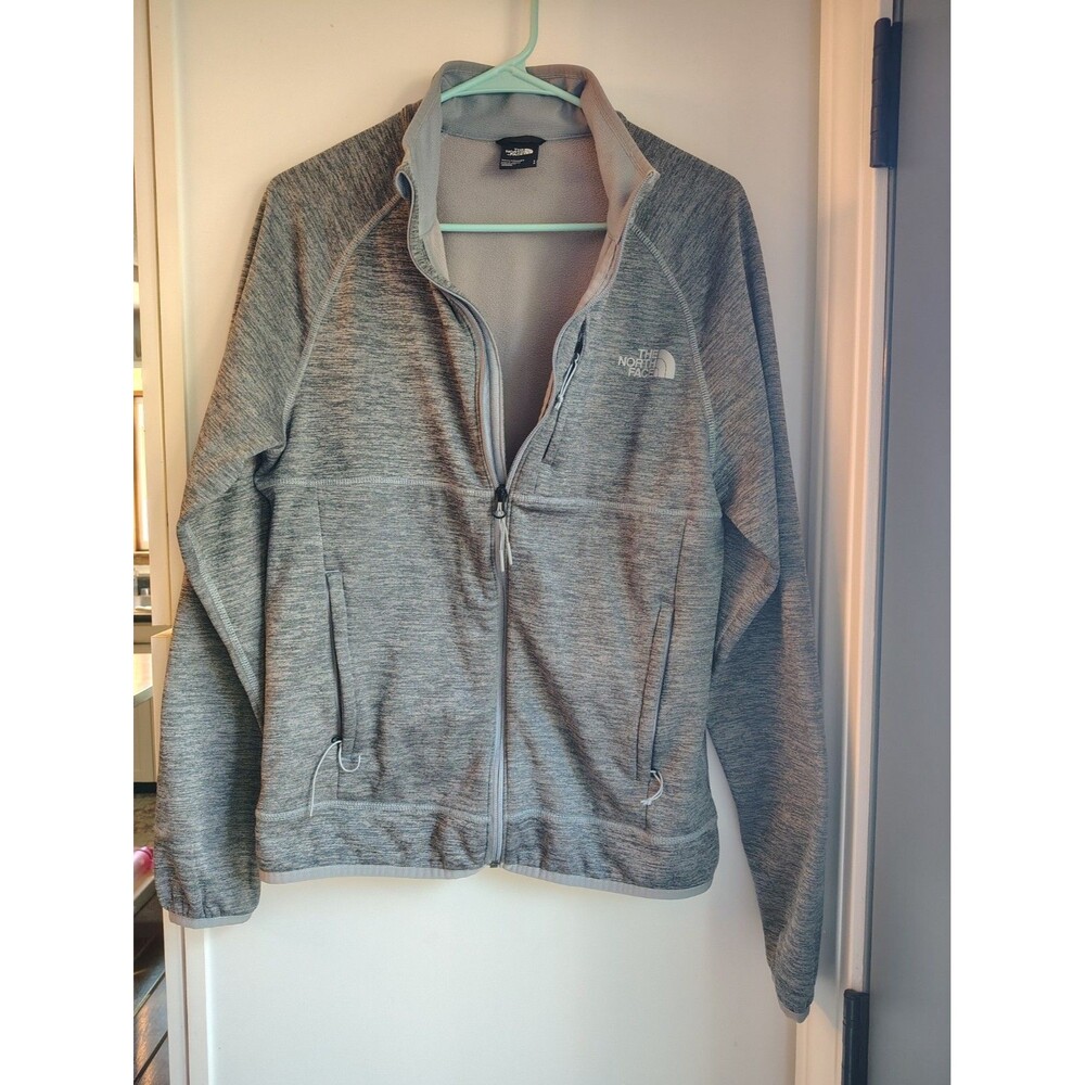 The North Face Canyonlands Men's Gray Full-Zip Track Jacket w/ Zipped Pockets S